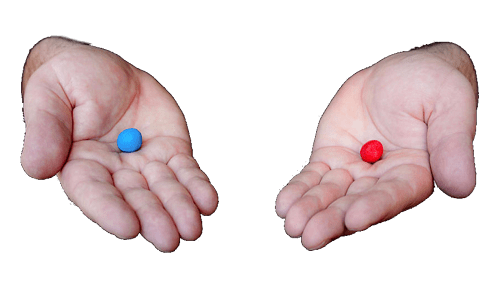 red pill vs blue pill