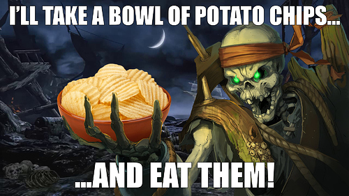 I'll take a bowl of potato chips